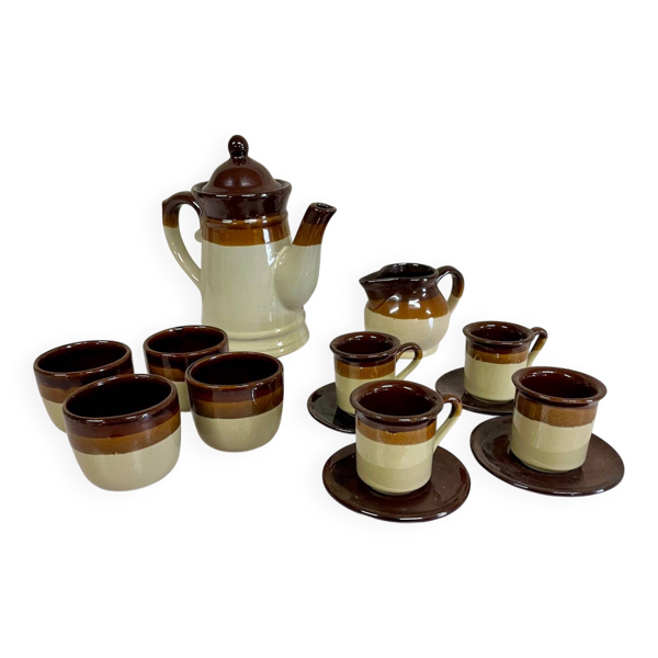 Service de 10 pièces à thé/café en grès