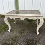 Regency style coffee table with marble top
