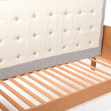 Fine Danish Box Sofa / Daybed in Oak 1960s. New Upholstered