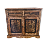 Buffet en bois de chêne sculpté