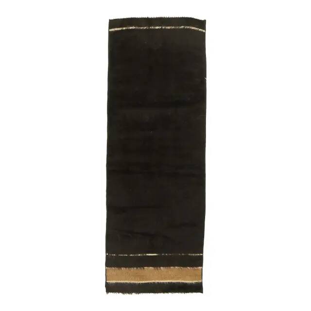 Tapis kilim en laine et coton turc vintage noué à la main, 47x133.