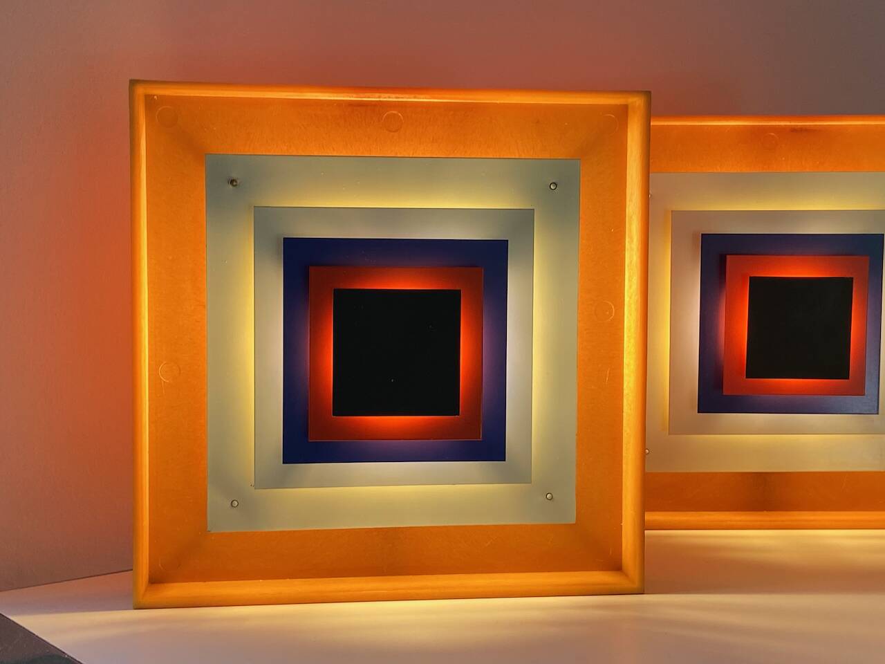 1 of 2 Bent Karlby Kvadrille wall table lamp for Lyfa, Denmark 1960s