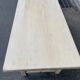 Table à manger de ferme rénovée en bois brut du XXème 180cm