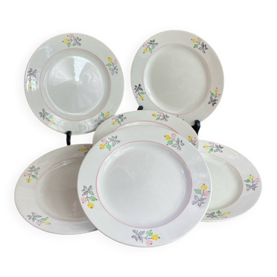 Assiette à dessert en porcelaine, Gien