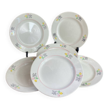 Dessert plate in porcelain, Gien