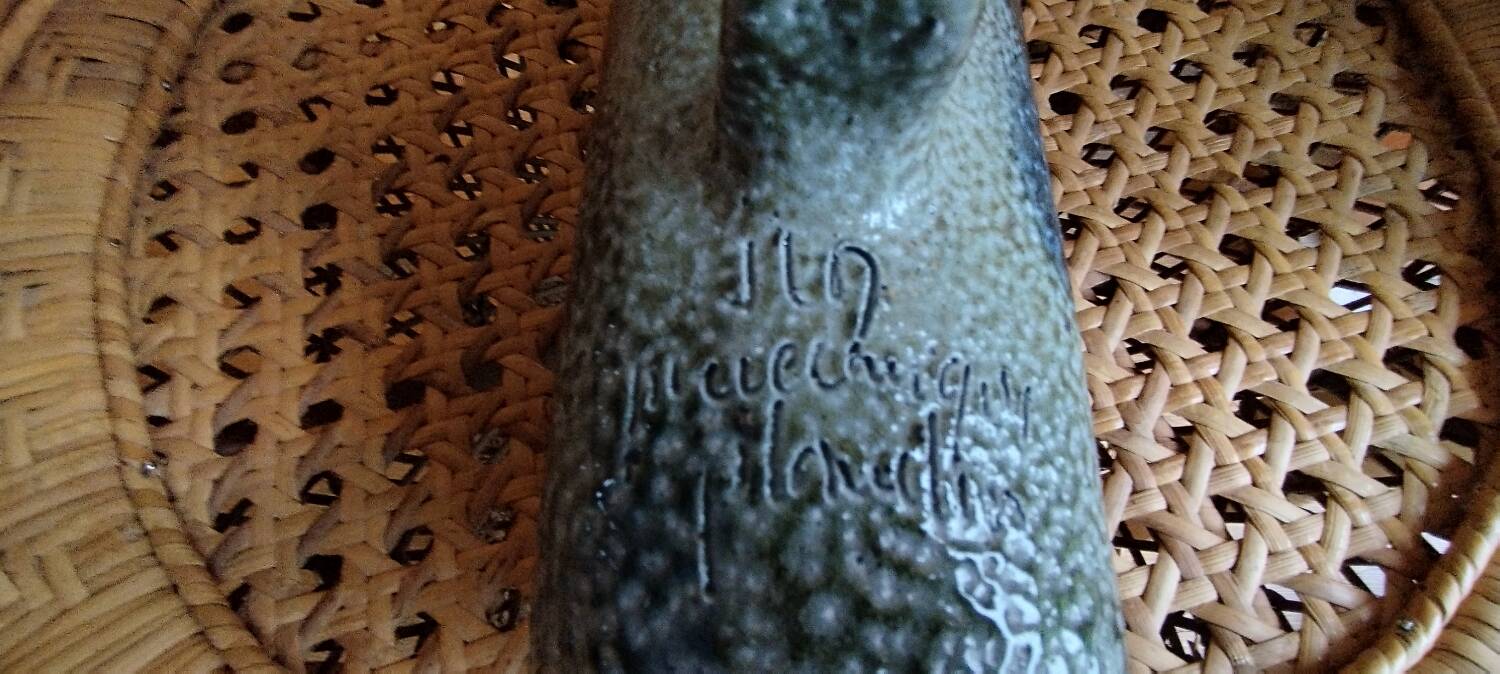 Jug, stoneware vase by J. C. Monange