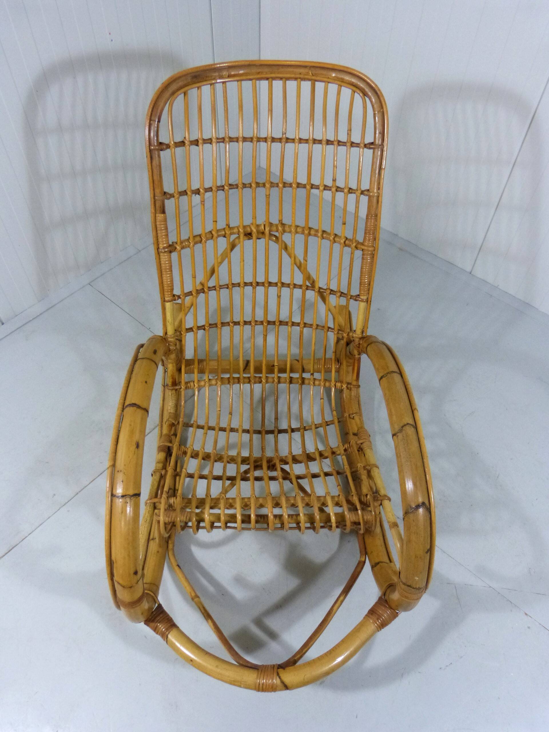 Rattan rocking chair 1960’s