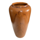 Vase vintage en céramique décor bois