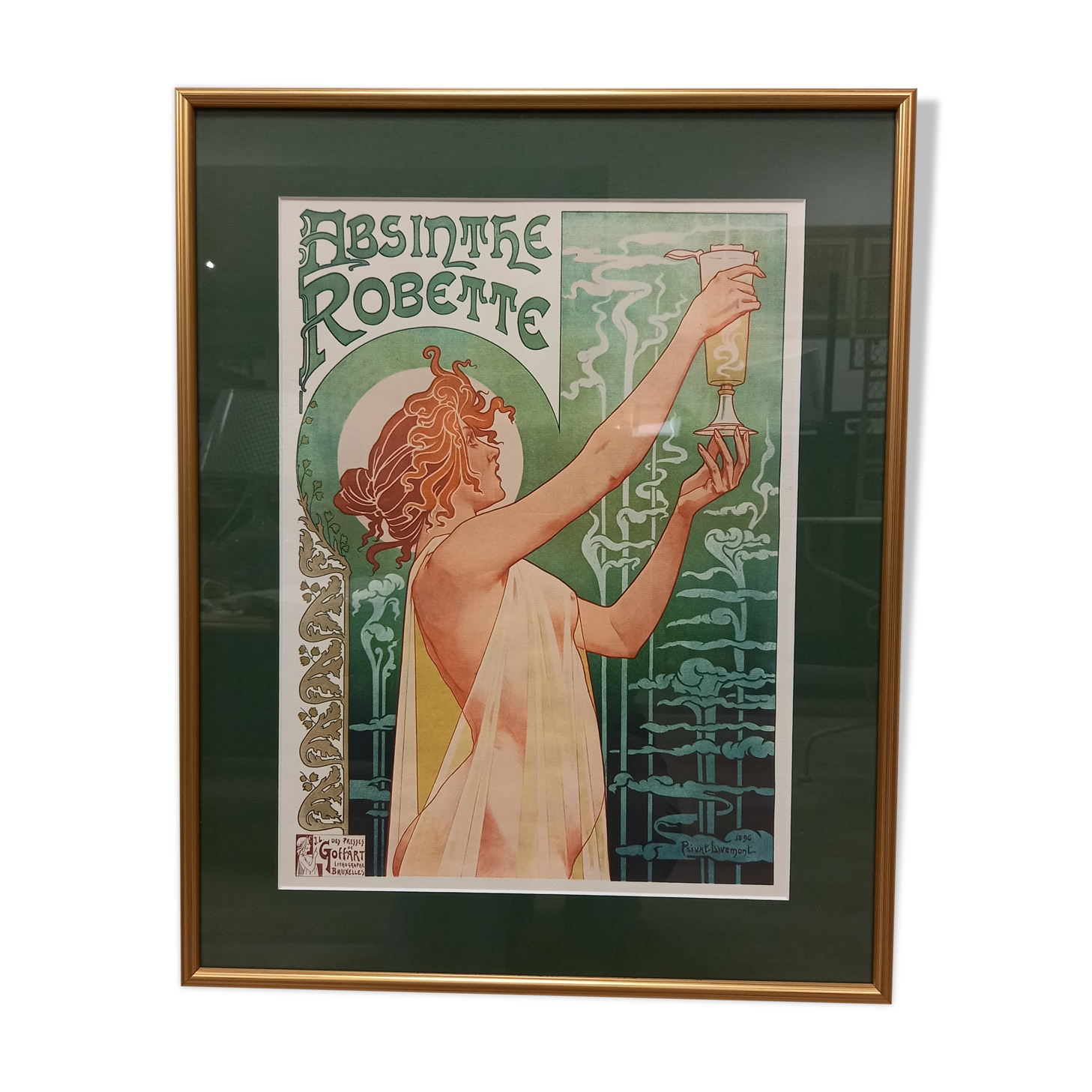 Framed poster Absinthe Robette