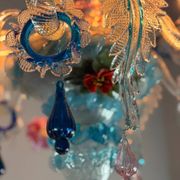 Lustre vénitien en verre de Murano multicolore, vers 1930