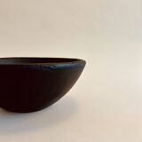Black ceramic salad bowl