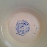 Antique mounted plate in iron earthenware
