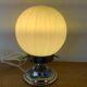 Lampe Vintage 1930 Globe Opaline Thabur Vert Art Deco
