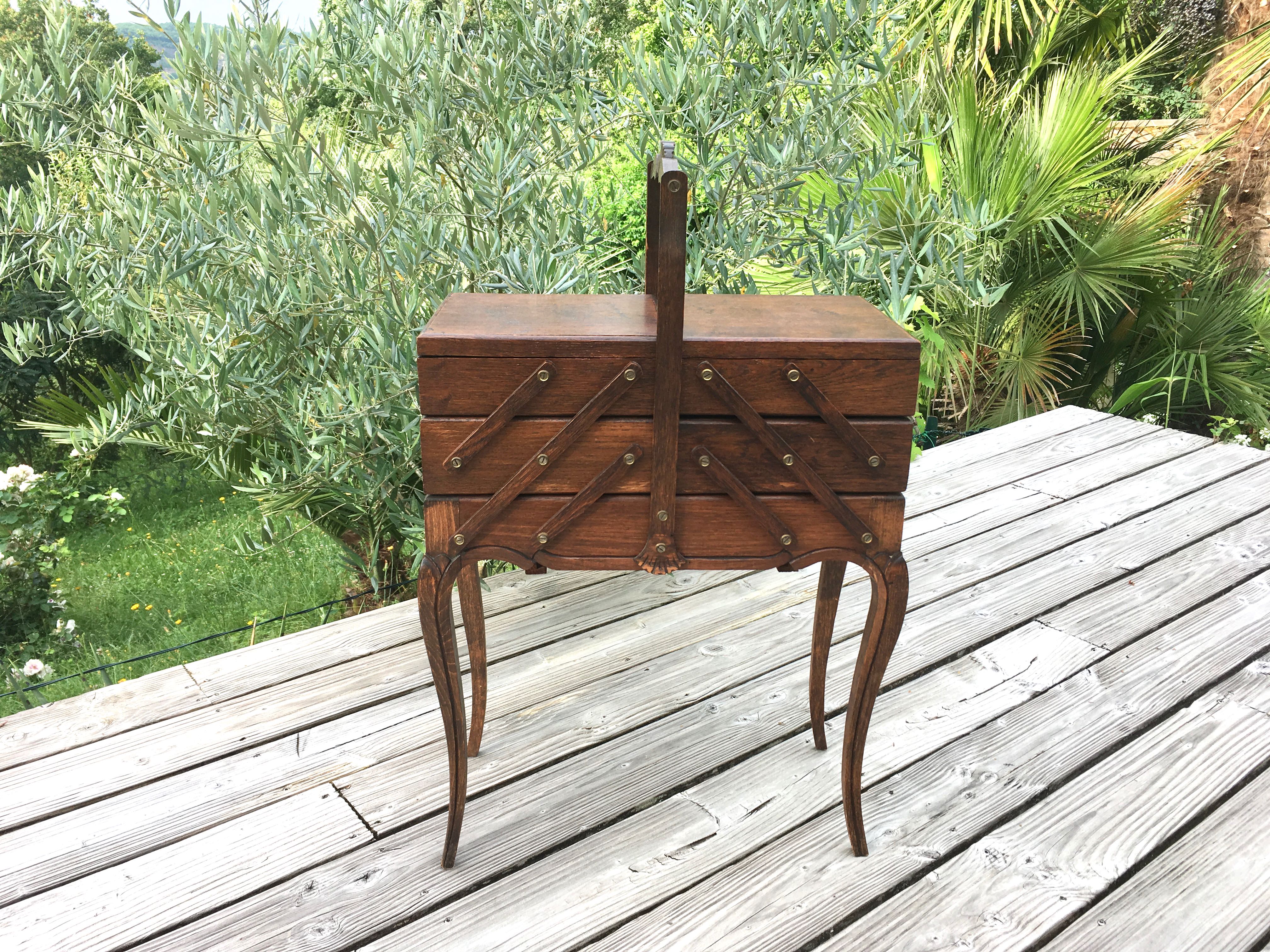 Vintage sewing worker