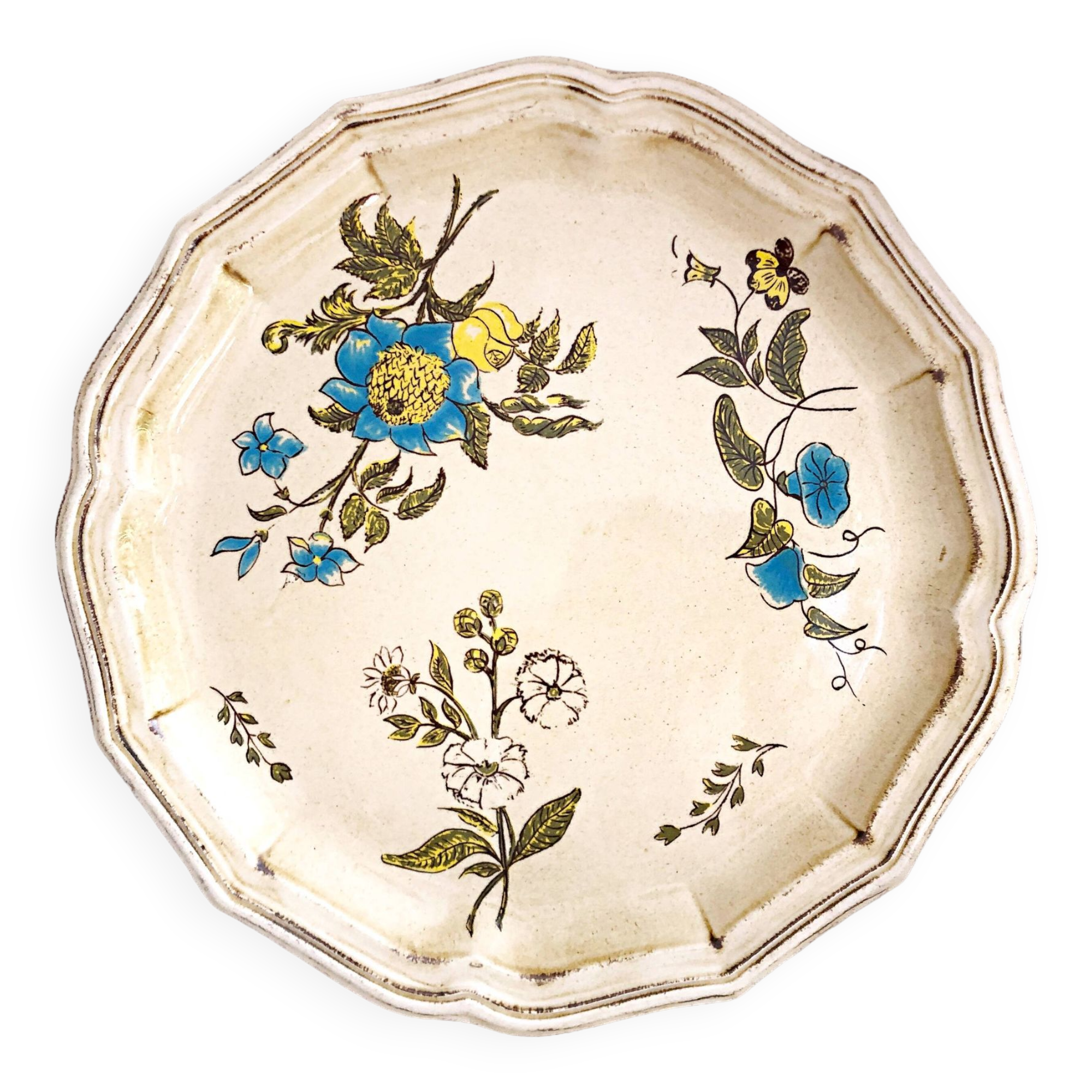 Decorative plate from Salins France decor Montpellier 25.5 cm