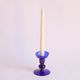 Chandelier bleu cobalt de style scandinave, années 1960.