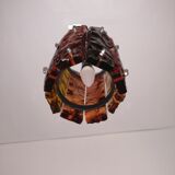 Paire d'appliques et suspension brutalistes