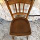 Chair bistrot luterma wood drawing sitting 70s vintage #a197