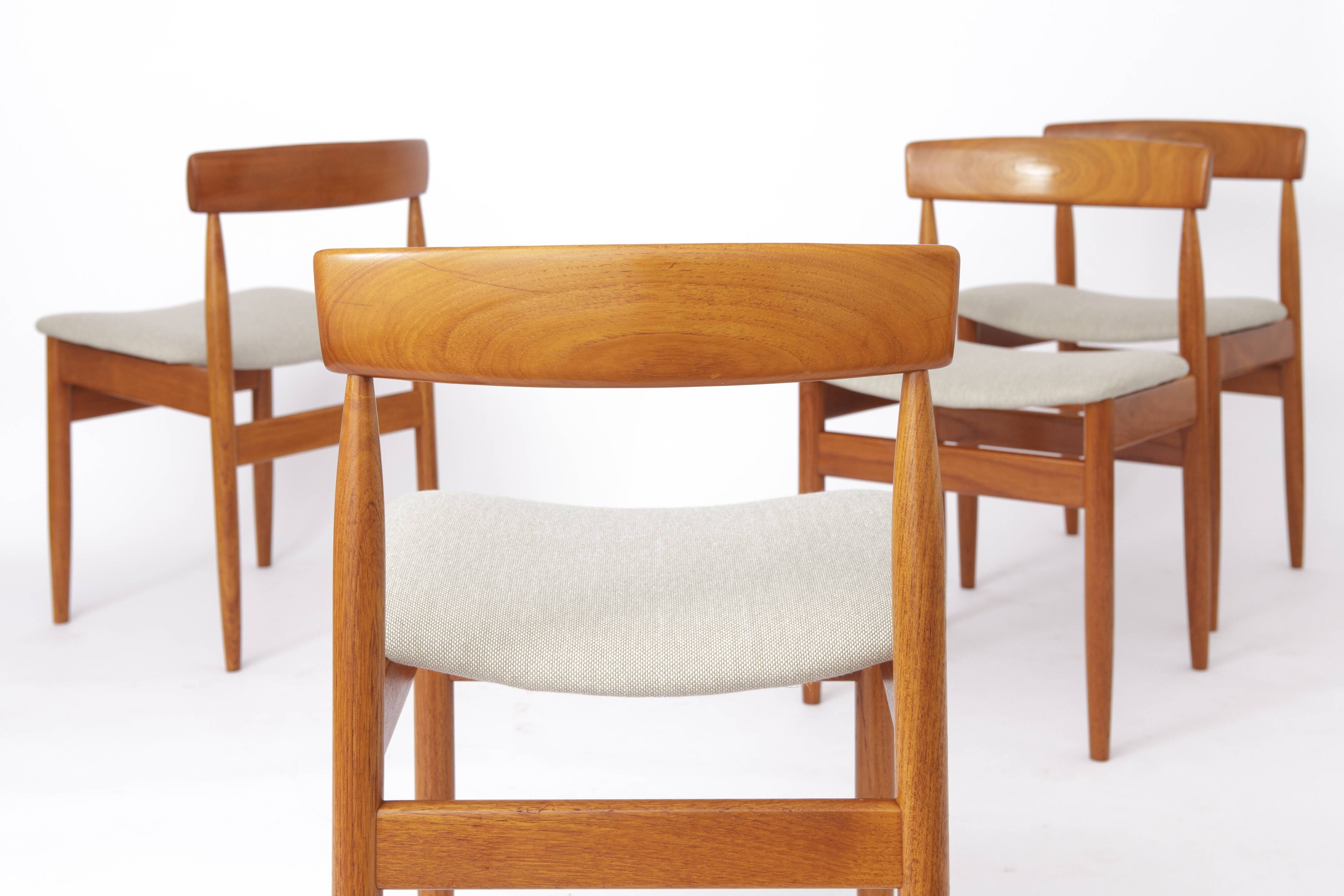 Set of 6 dining chairs in teak by Farsö Stolefabrik Denmark 1960s