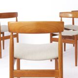 Set of 6 dining chairs in teak by Farsö Stolefabrik Denmark 1960s
