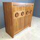 Vintage brutalist bar cabinet 1970s