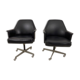 Pair of Carlo Pagani chairs for Arflex.