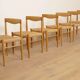6 x dining chair | Bramin | H.W. Klein | Soaped oak | Restored