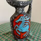 Vintage italian pugi vase 50s