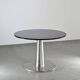 Blown glass and steel dining table by Perrin & Perrin, circa 1990