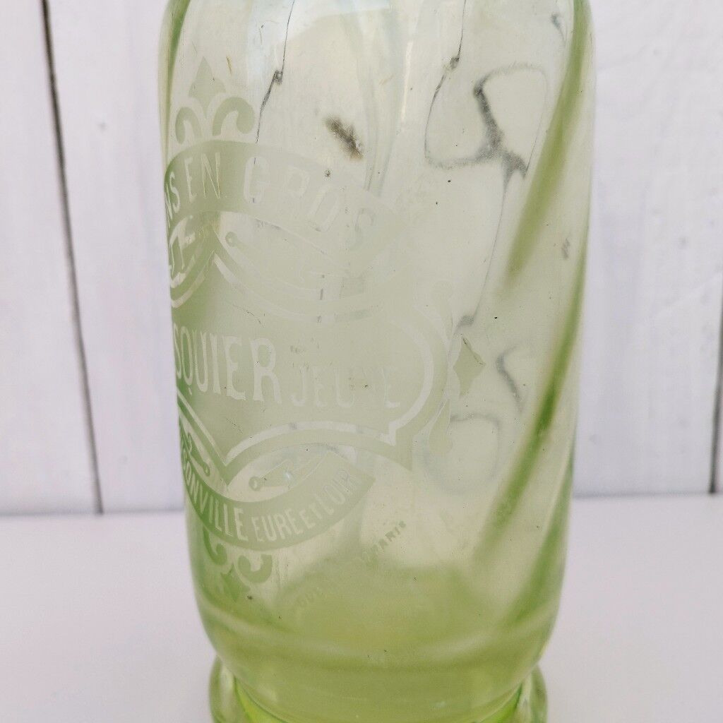 Siphon ancien eau de seltz Pasquier Oisonville Oysonville