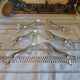Silver metal horse-shaped knife rests