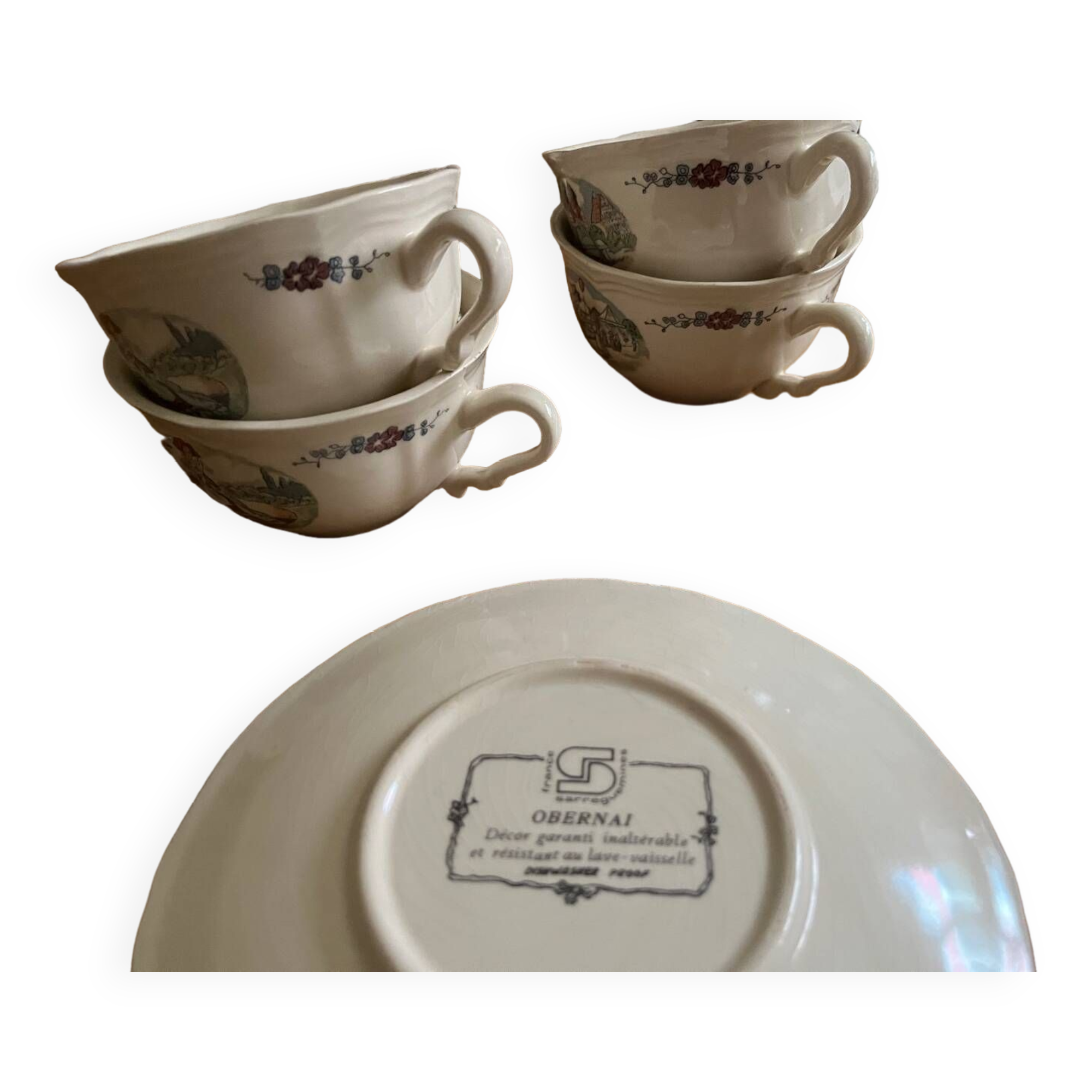 Vaisselle en faïence de Sarreguemines