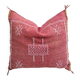 Housse de coussin en soie cactus : Coussin Sabra marocain tissé à la main