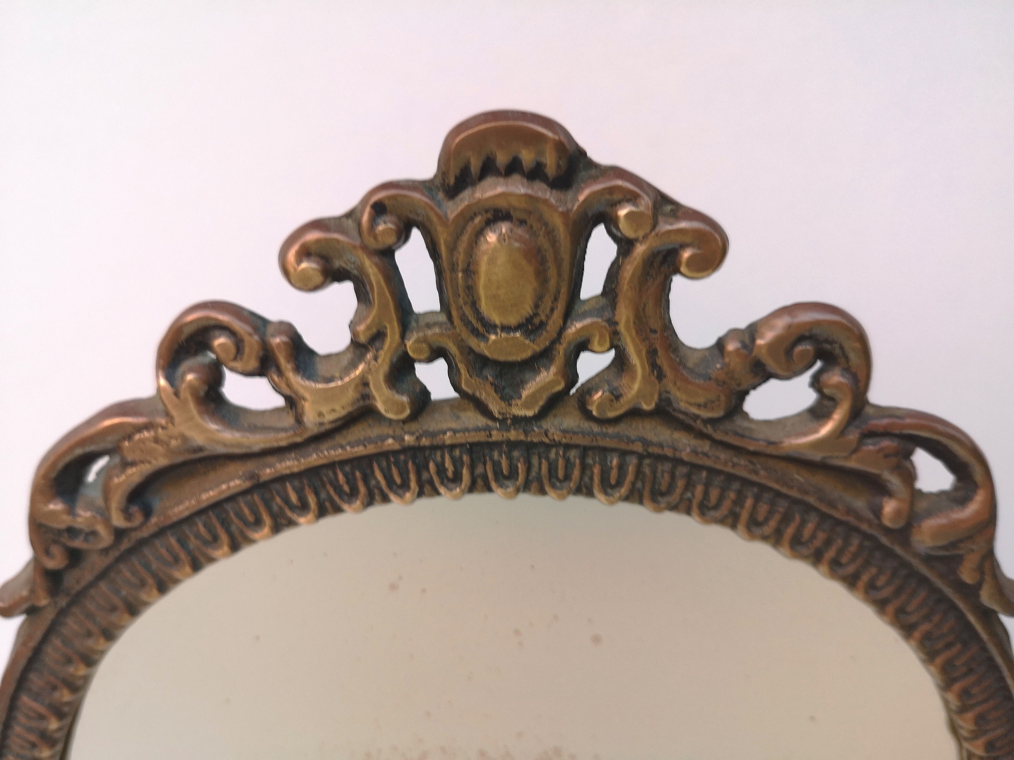 Mirror, vintage brass psyche