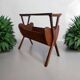 Porte-revues/table d'appoint vintage en teck 'Van Teeffelen'