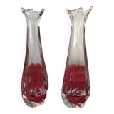 Set of 2 Daum soliflores