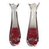 Set of 2 Daum soliflores