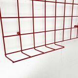 Red rope coat rack, modern German mid-century, 1960s.