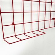 Red rope coat rack, modern German mid-century, 1960s.