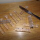 Knife holders made of chiseled crystal