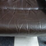 Brown Leather armchair 1970s