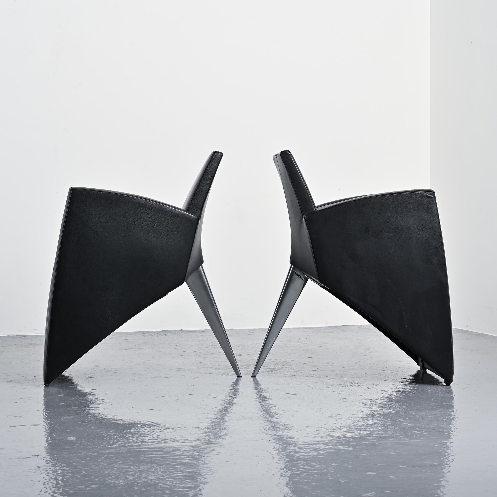 Pair of armchairs J. Lang, Philippe Starck, Driade 1987