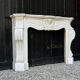 Napoleon III fireplace in white Carrara marble, circa 1880.