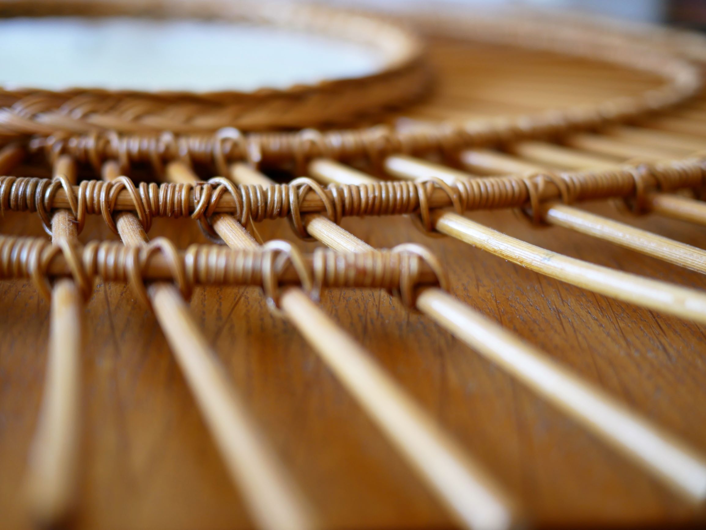 Mirror rattan galaxy 79x67cm