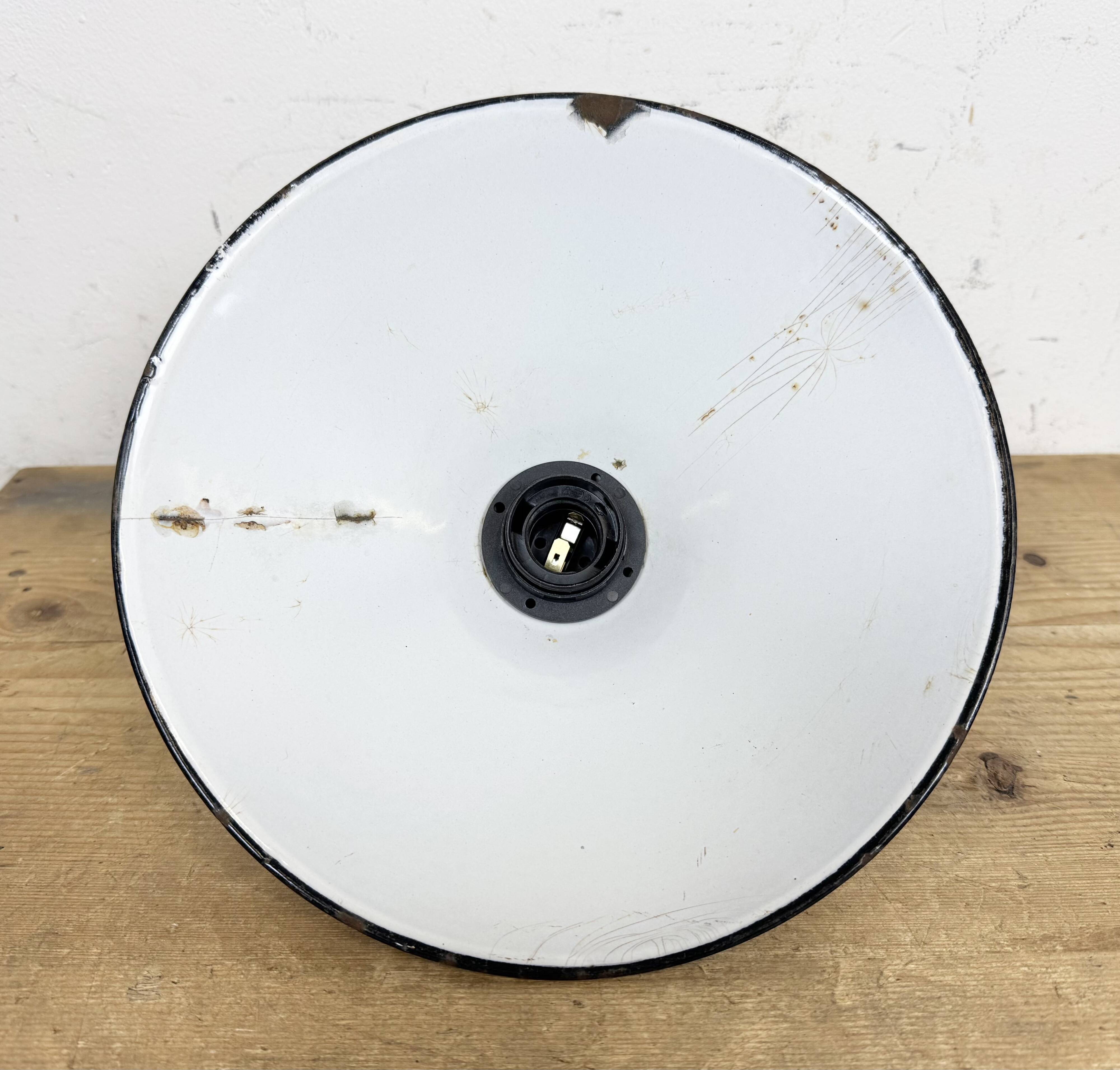 Industrial Dark Red Enamel Factory Pendant Lamp, 1960s