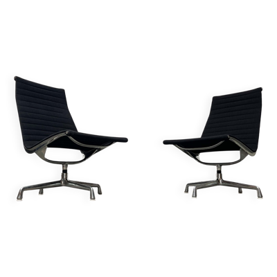 Chaises de salon pivotantes en aluminium EA 116 Mid-Century Modern par Charles et Ray Eames pour Herman Miller / Vitra, années 1960, ensemble de 2
