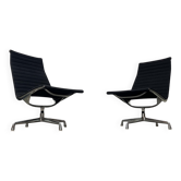 Mid-Century Modern EA 116 Aluminium Swivel Lounge Chairs by Charles & Ray Eames for Herman Miller / Vitra, 1960s, Set of 2