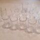 Lot de 21 petits verres dépareillés.