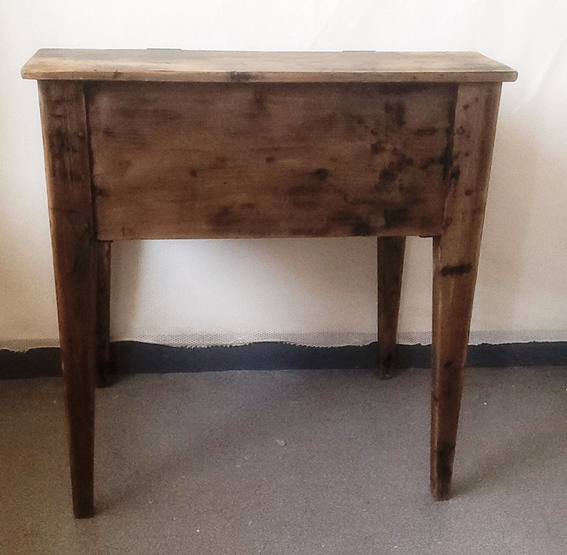 Old desk console entrance cabinet