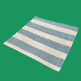 Serviette bayadère bleu